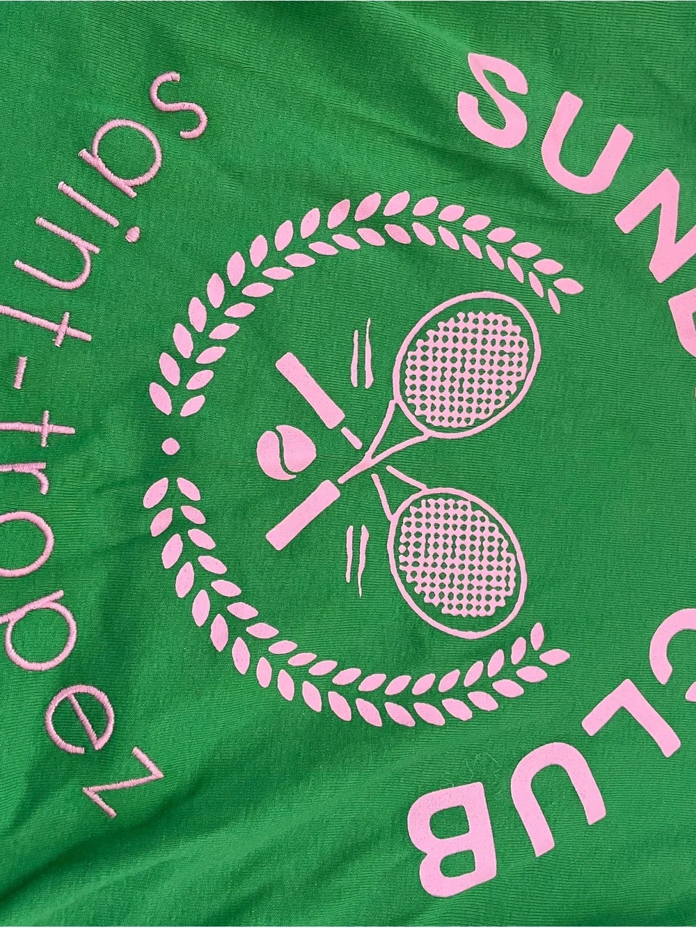 Urban Outfitters Green & Pink 'Sunday Club' Graphic Tee